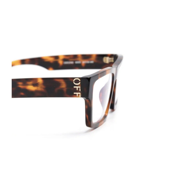 NWT OFF WHITE STYLE 46 HAVANA BLUE BLOCK LIGHT Havana Eyeglasses - Picture 5 of 5